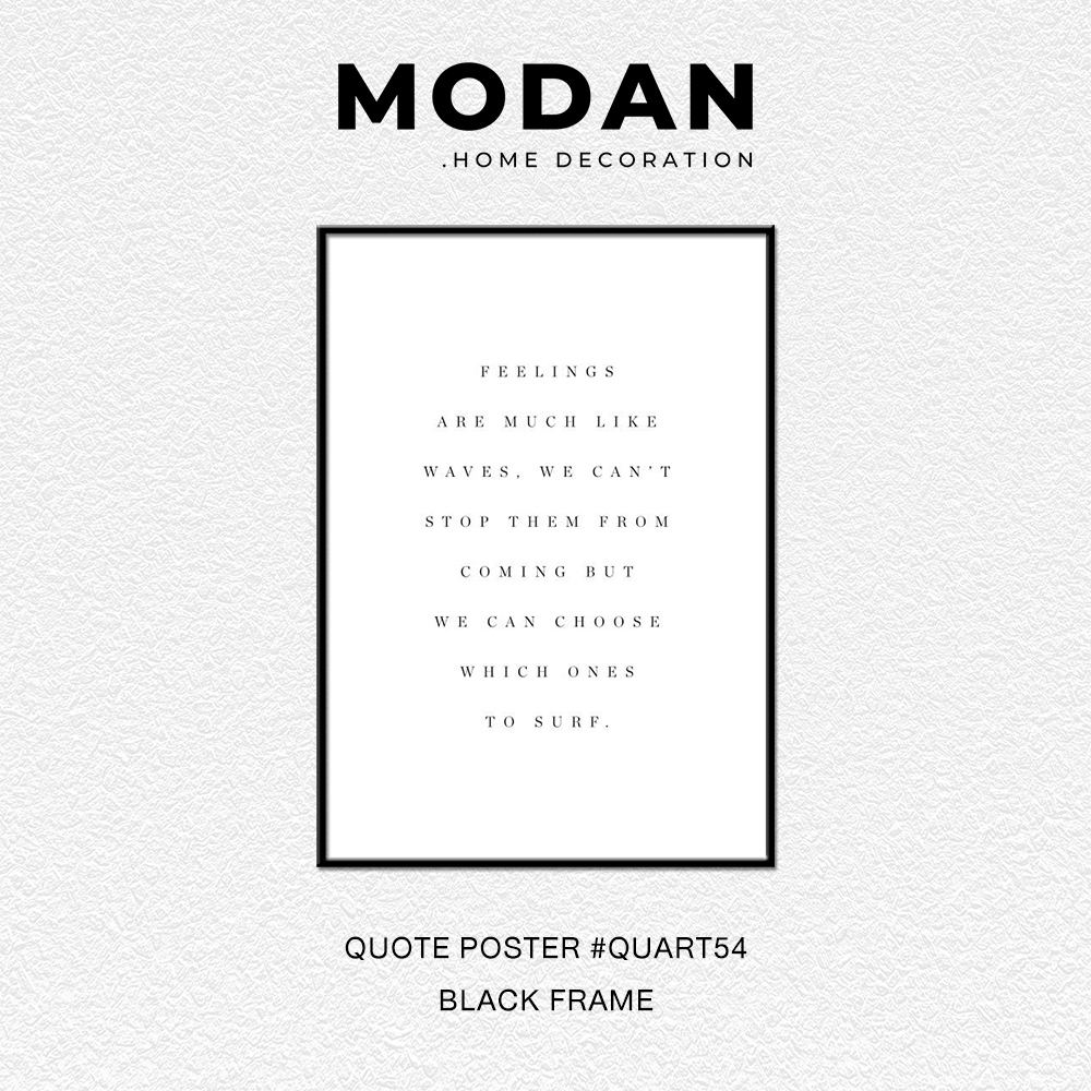 ⚡ พร้อมจำหน่าย ⚡ MODAN ภาพตกแต่งบ้านสไตล์โมเดิร์น QUOTE POSTER ART รหัส QUART54