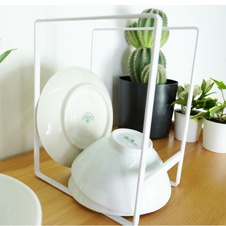 Dish rack JP ชั้นวางจานเหล็ก สไตล์ญี่ปุ่น มีกันลื่น 16x11.5x20 cm สีขาว ST210917-4WH