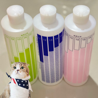 ขวดผสมใช้สำหรับผสมแชมพูคละสี ขนาด 250-500ml.