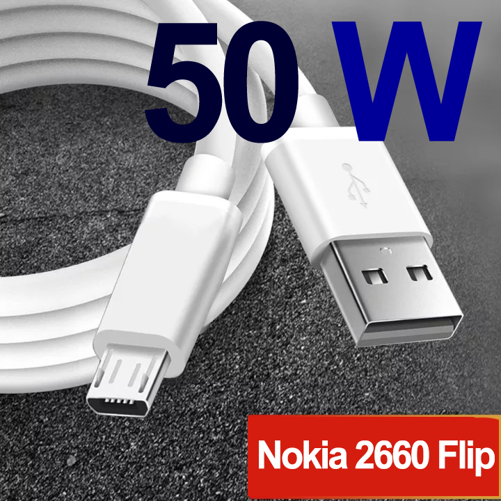 [ส่งเร็ว1วัน] สายชาร์จ Nokia 2660 Flip Micro USB 3.4A และ 6A เต็ม ชาร์จเร็ว คุณภาพสูง Original data cable