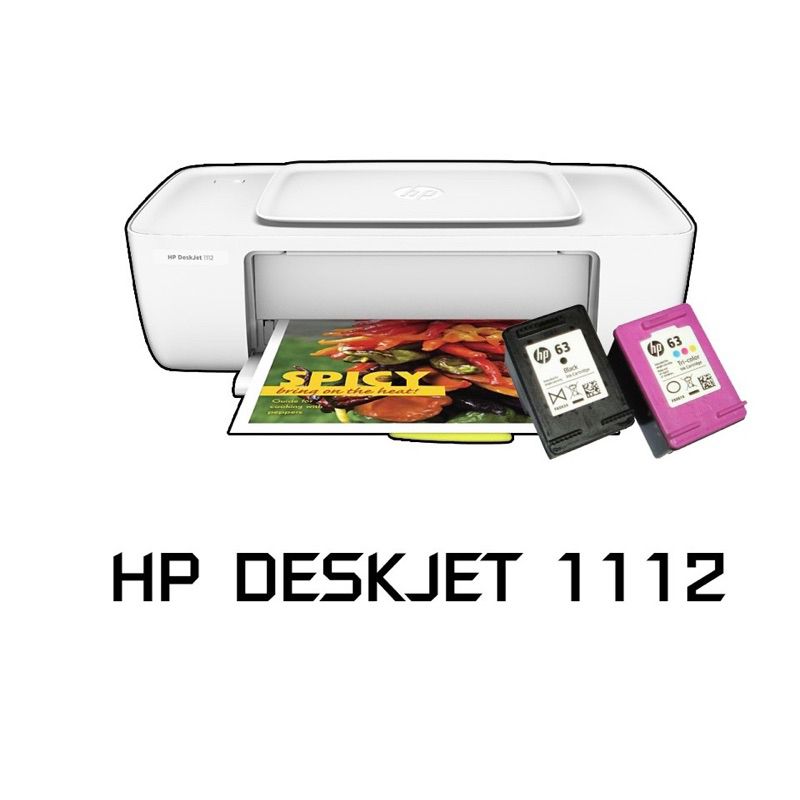 🥳🥳SALE!!🥳🥳ปริ้นเตอร์ HP DeskJet 1112 หมึกแท้ 1 ชุดในกล่อง