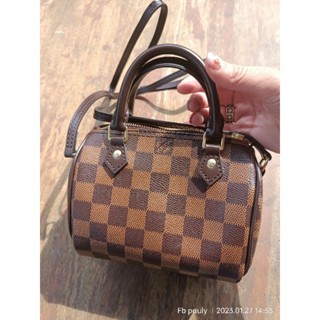 speedy mini6.5"damier canvas used like new