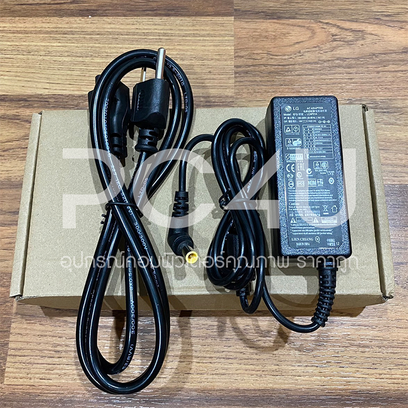 LG (จอ) หัว6.5x4.4mm.19V ใช้ได้ทั้ง2.1A /1.7A /1.6 A /1.3 A /1.2A (พร้อมสาย AC) Adapter Monitor อะแดปเตอร์จอLG Samsung รูปที่ 5