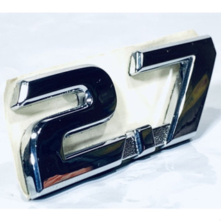 โลโก้ตัวเลข 2.7 ติดด้านข้างหรือด้านหลังก็ได้ ขนาด 6.9 * 2.2 cm TOYOTA HILUX REVO FORTUNER 2.7 letter logo side or rear