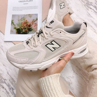 พร้อมส่งNew balance สีครีม MR530SH ของแท้ ไม่แท้มาปสหน้าแม่ค้าได้