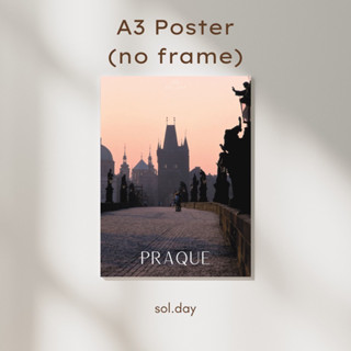 [A3 Poster] โปสเตอร์แต่งห้อง ขนาด A3 ลายปราก Praque วาเลนไทน์ Valentine