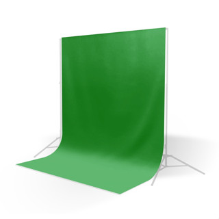 ผ้าฉาก ผ้า COTTON 1.5X2 ฉากเขียว ฉากขาว สตรีมเกมส์ สตูดิโอ ผ้าฉากสตูดิโอ Green Screen Backdrop Studio ฉากหลังสีพื้น