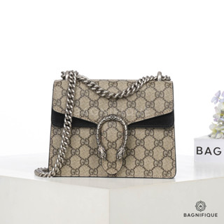 GUCCI DIONYSUS MINI BLACK GG SUPREME MONOGRAM RHW