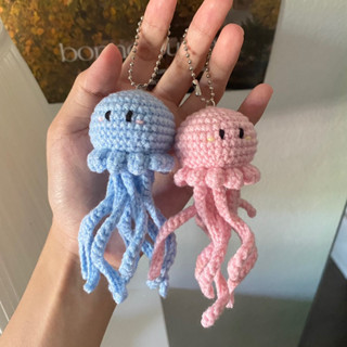 JOLLYHOUR | Jellyfish keychain พวงกุญแจไหมพรม พวงกุญแจถักแมงกะพรุน