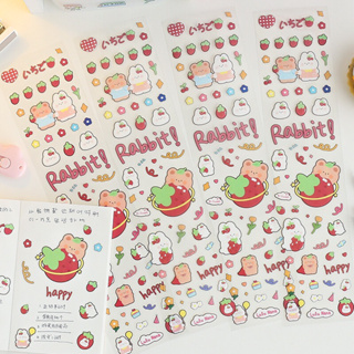 สติกเกอร์ไดคัท sticker ลายน้องหมี ติดกระเป๋าเดินทาง ติดแน่น ใช้ตกแต่งได้น่ารัก