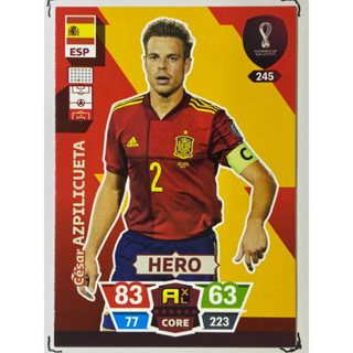 Cesar Azpilicueta การ์ดนักฟุตบอล ฟุตบอลโลก Worldcup 2022 การ์ดสะสม Spain Espana การ์ดนักเตะ สเปน