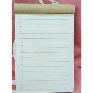 สมุดฉีกมีเส้น ขนาด 10 x 15 ซม. ปกลายดอดไม้ ปกน้ำตาล เข้าเล่มปรุฉีก พร้อมส่ง