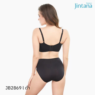 Jintana เสื้อชั้นใน จินตนา รุ่น Basic+ รหัส JB2869 (ไม่มีโครง) Wireless สีดำ เสื้อในกระชับ เก็บส่วนเกิน ทรงสวย ใส่สบาย