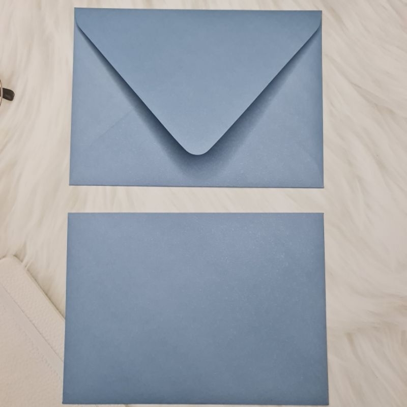 ซองยุโรปสีฟ้าครามงานแต่ง เกรดเอ ใส่การ์ด 5×7 นิ้วได้พอดี (50ใบต่อแพ็ค) - รูปที่ 6