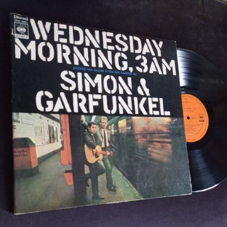 แผ่นเสียง 12 นิ้ว Simon &amp; Garfunkel 2 ศิลปินร้องเพลงโฟล์คยอดนิยมในอดีตชุด Wednesday Morning,3AM ทดลองฟังได้ครับ