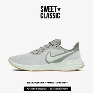 NIKE REVOLUTION 5 "WHITE - LIGHT GREY" ของแท้ ป้าย Shop ไทย
