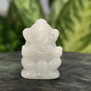 หยกแกะสลัก พระพิฆเนศ หยก พม่า แท้ (Burmese jadeite)