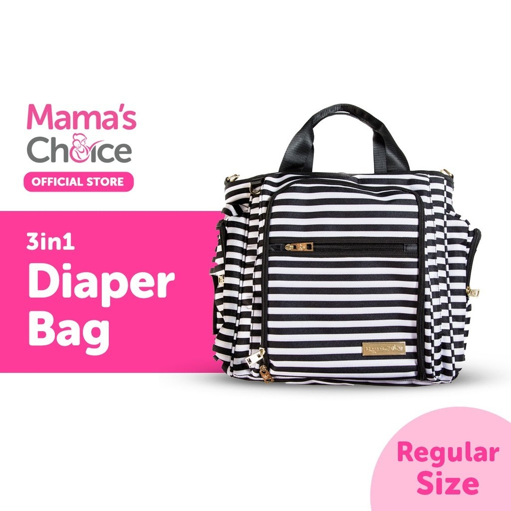 Mama's Choice กระเป๋าคุณแม่ กระเป๋าเอนกประสงค์  - 3 in 1 Diaper Handbag