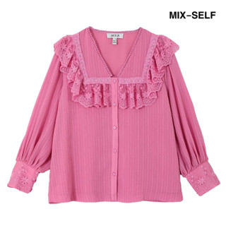 MIX-SELF เสื้อคอระบายลูกไม้ รุ่น IB7545A