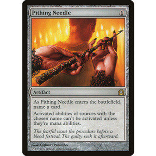 [MTG] Pithing Needle (Extended Art) [MID] [ARTIFACT] [RARE] [NORMAL] [ENG] (การ์ดเมจิค / Magic the Gathering)