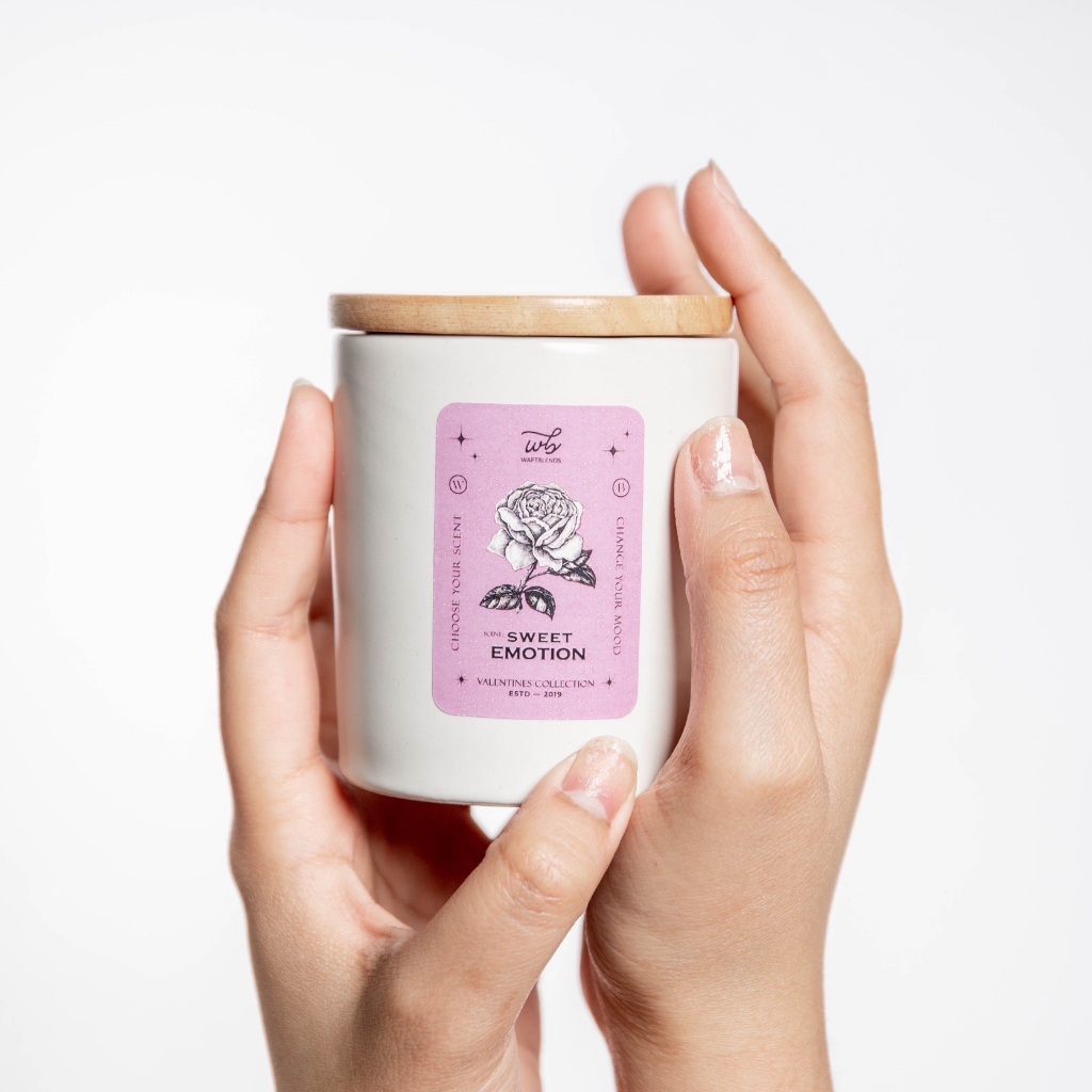 ♟️Valentines coll.  เทียนหอม Waftblends Soywax Candles 165G กลิ่นคอลวาเลนไทน์ 2023