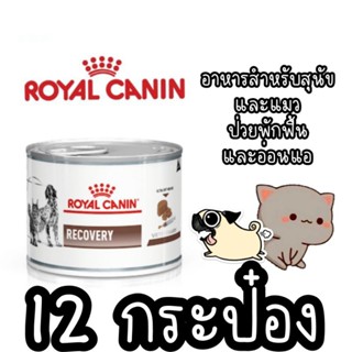 Royal Canin Recovery อาหารสุนัขและแมวที่ป่วยพักฟื้น และอ่อนแอ 12 กระป๋อง ค่าส่งถูก