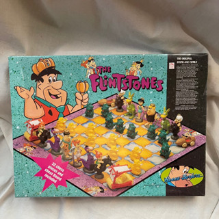 เกมกระดานหมากรุก the Flintstone งานตัวเล่นโมเดลสวยดีเทลดีมาก ยังไม่ผ่านการแกะเล่น งานปี1995✨Super RARE✨