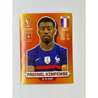 สติ๊กเกอร์สะสม Presnel Kimpembe ฟุตบอลโลก Worldcup 2022 France ของสะสมทีมฟุตบอล ฝรั่งเศส