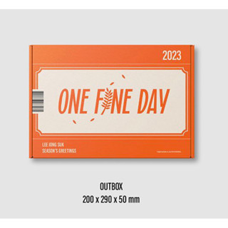 💥ReSale💥🍑LEE JONG SUK‘ONE FINE DAY’ 2023 SEASONS GREETINGS🍑