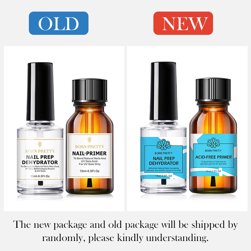 BORN PRETTY NAIL PREP DEHYDRATOR & NAIL PRIMER ไพรเมอร์เล็บ กันเชื้อราเล็บ กันชื้นเล็บ สีติดทน ช่วยยึดเล็บได้ดี