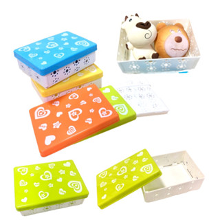 กล่องใส่ของพับได้ กล่องเอนกประสงค์ กล่องพร้อมฝาปิด ลายน่ารัก Heart Box