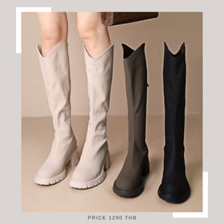 พร้อมส่ง| Knee-Hight Boots with fur รองเท้าบูทบุขนด้านใน กันหนาว