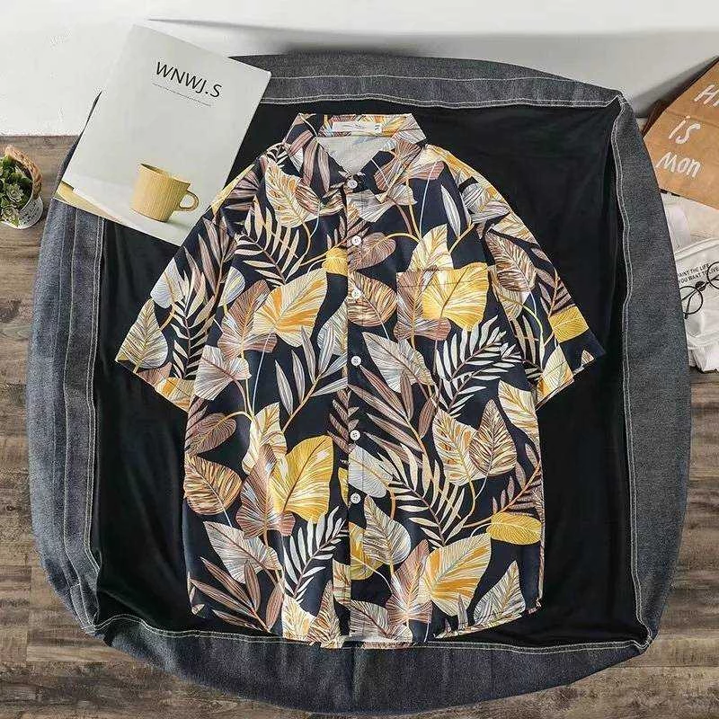 เสื้อฮาวายแขนสั้นคอปก ลายดอก ผ้านิ่ม thumbnail 4