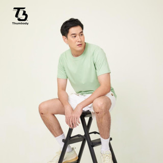 Thumb เสื้อยืด TC65/35 สีเขียวอ่อน พาสเทล คอกลม นุ่มมาก ไม่ยืด ไม่หด ไม่ย้วย ไม่ต้องรีด ผ้าคอตตอนผสมโพลี