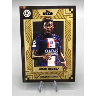 การ์ดฟุตบอล Topps Deco Nuno Mendes UCL 2022/2023 Paris Saint-Germain