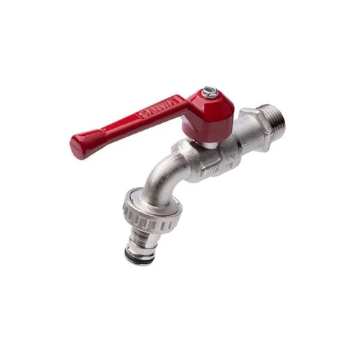 ก๊อกสนาม ก๊อกบอลสนาม SANWA ด้ามแดง