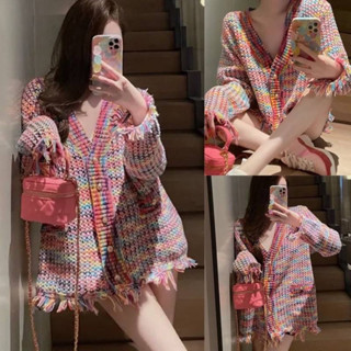 💫✨New Arrivals 💫✨ Rainbow knitting Cardigan สไตล์เกาหลีน้องสีสันสดใส จะใส่คลุมหรือใส่เดี๋ยวก็คิ้วสุดๆๆ💓