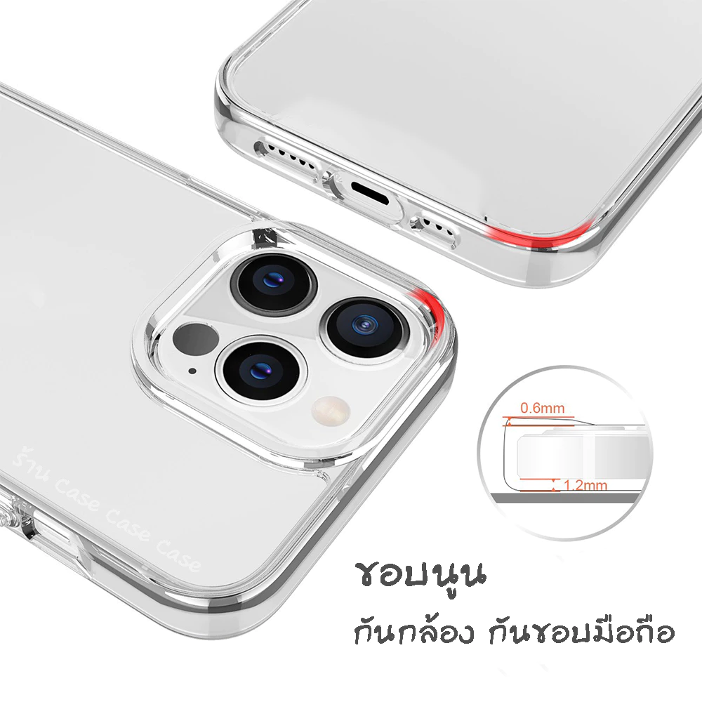 OO [หลังอะคริลิค] เคสใส สำหรับ iPhone case ไอโฟน TPU PC เคสกันกระแทก 17 Pro Max 16 15 plus 14 13 12 11 XS Max XR X 8 7 thumbnail 5