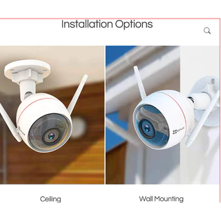 Ezviz รวมรุ่น (C3TN , H3C Color , C3TN OutPro , H3) กล้องเลนส์ฟิกส์ สำหรับใช้งานสำหรับภายนอก (รับประกันสินค้า 2 ปี)