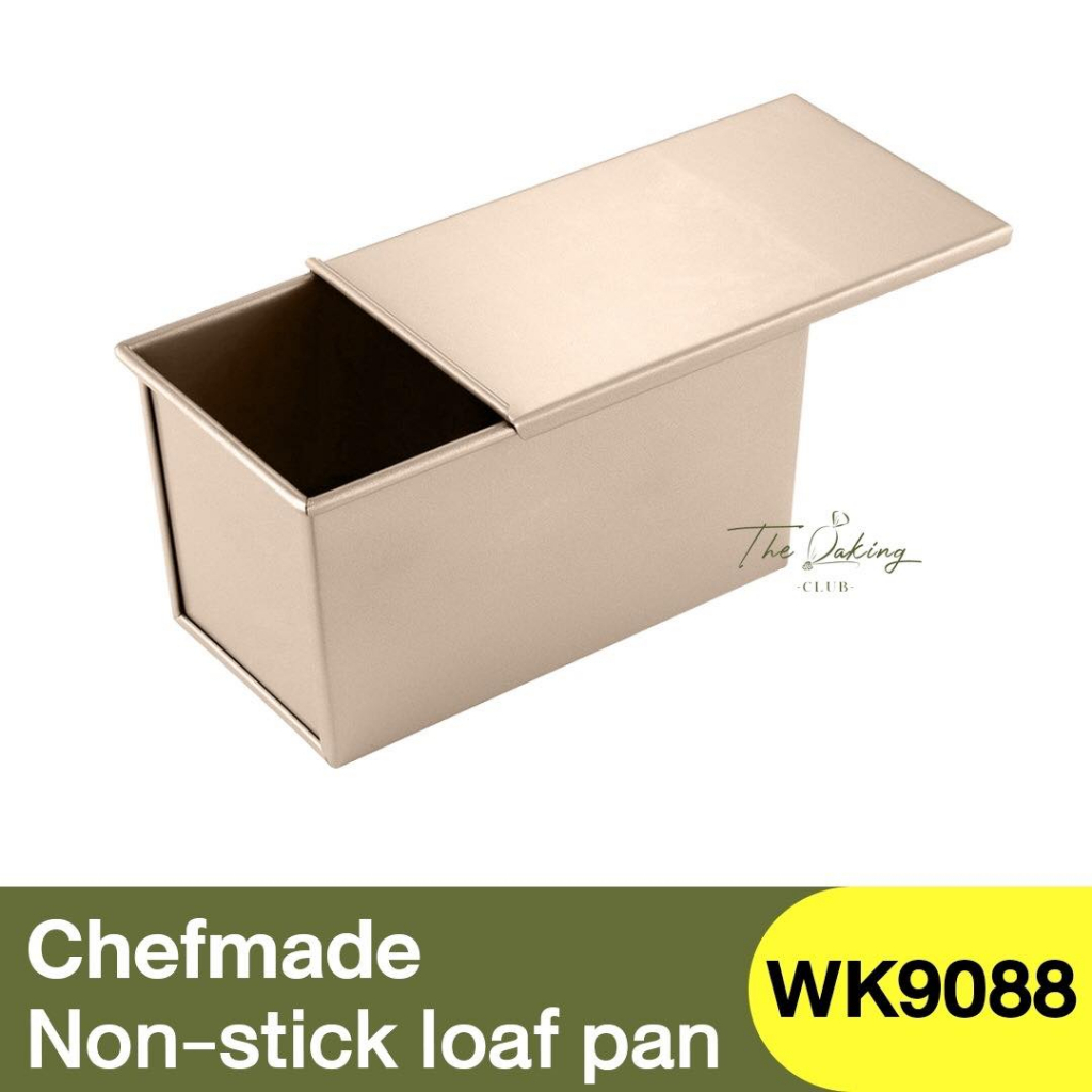 เชฟเมค ถาดอบขนมปัง+ฝาเลื่อน 450 กรัม Chefmade Non-Stick Loaf Pan 450g. / WK9088 / กล่องแม่พิมพ์