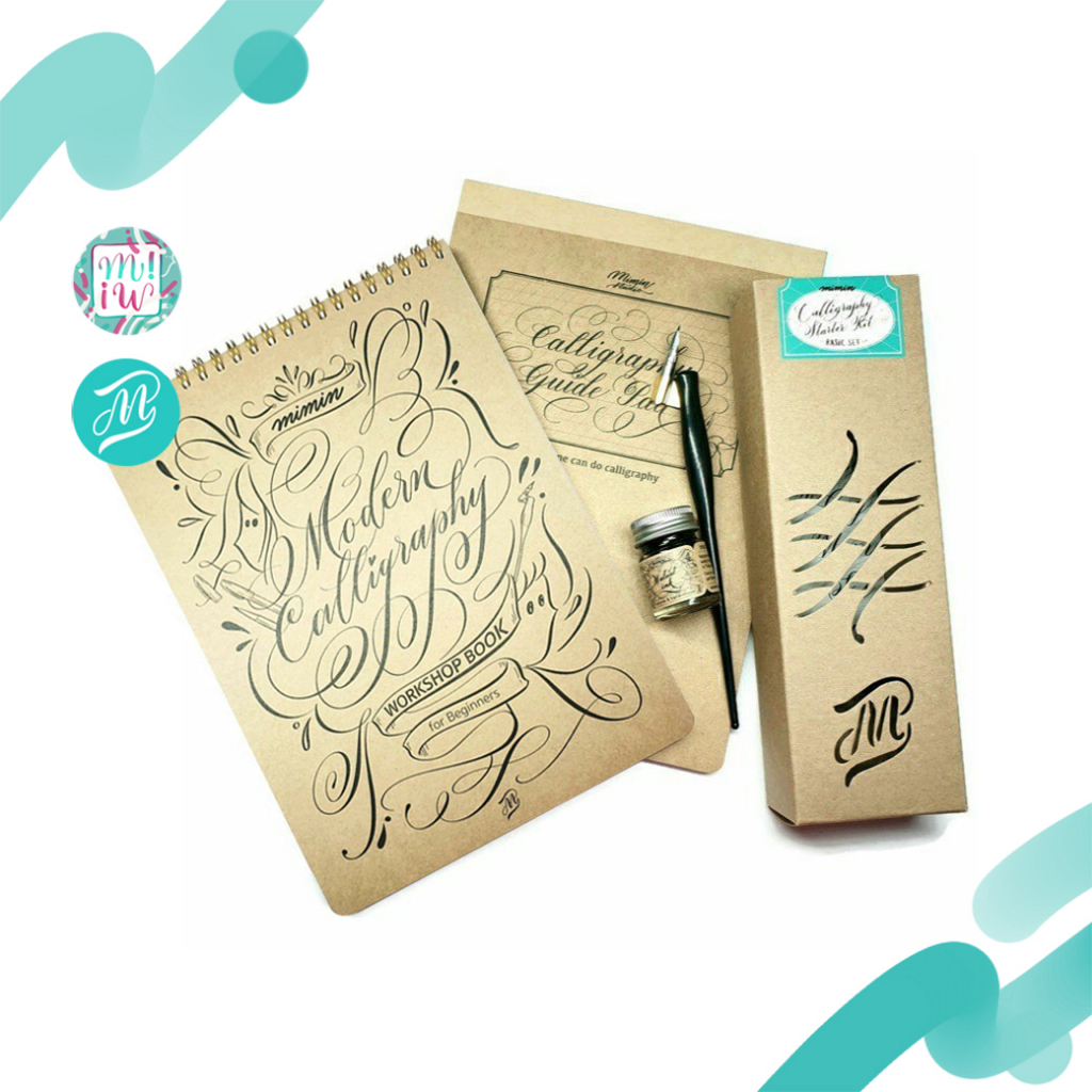 หนังสือฝึกเขียนอักษร Calligraphy Workshop Book โดย Mimin Studio ราคา ถูกที่สุด ดีลบีเคเค