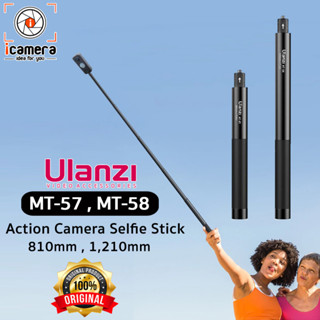 Ulanzi MT-57 , MT-58 Action Camera Selfie Stick ( 81cm/121cm ) สำหรับ  Action Cam, GOPRO, Insta360, ตัวจับมือถือ , etc