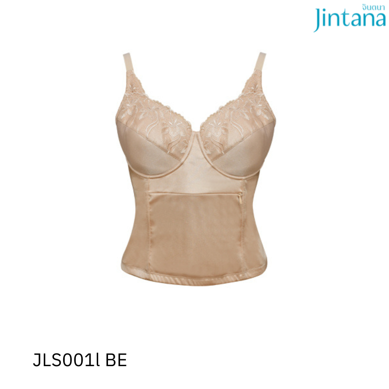 Jintana เสื้อชั้นในกระชับสัดส่วน รุ่น Safty bra รหัส JLS001 สีเบจ เสื้อในเต็มตัว กระชับ เก็บเนื้อส่วนเกิน