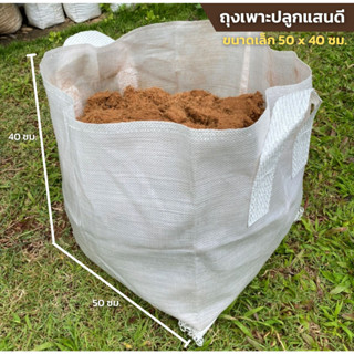 ถุงปลูก​ แบบมีหูหิ้ว​ ขนาด 50 x 40 ซม. ใบใหญ่มาก