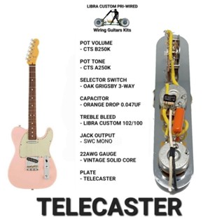 วงจรกีต้าร์ไฟฟ้า  TELECASTER  LIBRA CUSTOM PRI-WIRED (1 VOLUME 1 TONE  3 WAY)