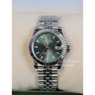 Rolex Datejust steel 31 mm. green dial Automatic swiss movement