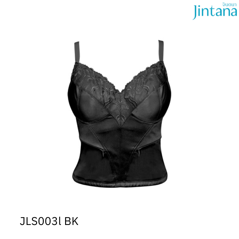 Jintana เสื้อชั้นในกระชับสัดส่วน รุ่น Safty bra รหัส JLS003 สีดำ เสื้อในเต็มตัว กระชับ เก็บเนื้อส่วนเกิน