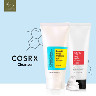 คลีนเซอร์ล้างหน้า Cosrx Low pH Good Morning Gel ,Cosrx Salicylic Acid Daily Gentle Cleanser 150ml.