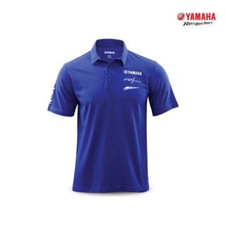 YAMAHA เสื้อโปโล R-SERIES สีน้ำเงิน