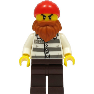 [ Minifigures ] มินิฟิก Lego - Jail Prisoner 86753 : City Police (cty1310) ราคา/ชิ้น